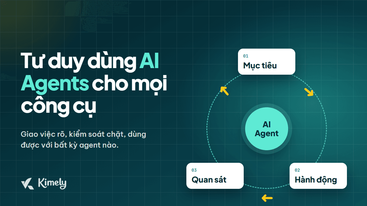 Tư duy sử dụng AI Agents áp dụng cho mọi công cụ